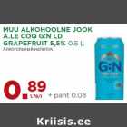 MUU ALKOHOOLNE JOOK
A.LE COQ G:N LD
GRAPEFRUIT