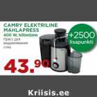 CAMRY ELEKTRILINE
MAHLAPRESS