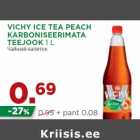 Allahindlus - VICHY ICE TEA PEACH
KARBONISEERIMATA
TEEJOOK