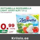ZOTTARELLA MOZZARELLA
LIGHT JUUST