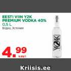 EESTI VIIN Y2K PREMIUM VODKA 40% 0,5 L