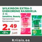 WILKINSON EXTRA-3 ÜHEKORDNE RASEERIJA 4 tk