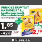 Allahindlus - FRISKIES KUIVTOIT KASSIDELE 1 kg 