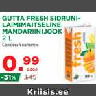 Allahindlus - GUTTA FRESH SIDRUNI-LAIMIMAITSELINE MANDARIINIJOOK 2 L