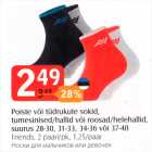 Poiste või tüdrukute sokid, tumesinised/hallid või roosad/helehallid 