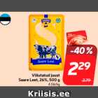 Allahindlus - Viilutatud juust
Saare Leet, 26%, 500 g