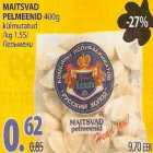 Maitsvad pelmeenid külmutatud