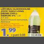 Allahindlus - Läti muu alkohoolne jook Saku Long Drink Chill-sidrun