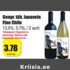 Geogr. täh. lauavein
Fine Chile
