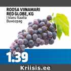 Allahindlus - ROOSA VIINAMARI RED GLOBE, KG