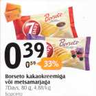Allahindlus - borseto kakaokreemiga või metsamarjaga