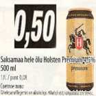 Allahindlus - Saksamaa hele õlu Holsten Premium