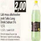Allahindlus - Läti muu alkohoolne jook Saku Long Drink Sidrun