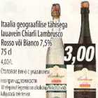 Allahindlus - Itaalia lauavein Chiarli Lambrusco Rosso või Bianco