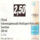 Allahindlus - L`Oreal habemeajamisvaht MenExpert Hydra Sensitive