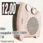 Allahindlus - Adler soojapuhur 1000W/2000W