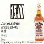Allahindlus - USA viski Jim Beam White Label