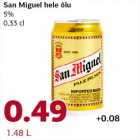 Alkohol - San Miguel hele õlu