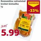 Allahindlus - Rannamõisa suitsutatud
broileri kintsuliha
kg