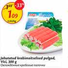 jahutatud kraabimaitselised pulgad, Vici, 300 g