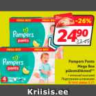 Allahindlus - Pampers Pants
 Mega Box
püksmähkmed**