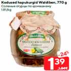 Allahindlus - Kodused hapukurgid Waldiben, 770 g
