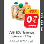 Allahindlus - Valik ICA i love eco püreesid, 90 g