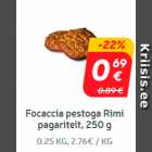 Allahindlus - Focaccia
pestoga Rimi
pagaritelt, 250 g**