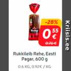 Rukkileib Rehe,
Eesti Pagar, 600 g