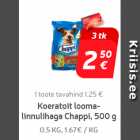 Koeratoit
looma-linnulihaga
Chappi, 500 g