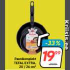 Набор посуды
TEFAL EXTRA,
20/26 см *