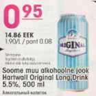 Allahindlus - Soome muu alkohoolne jook Hartwall Original Long Drink