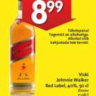 Allahindlus - Viski
Johnnie Walker
Red Label, 40%, 50 cl