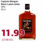 Allahindlus - Captain Morgan
Black Label rumm