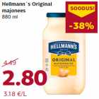 Hellmann´s Original
majonees
880 ml