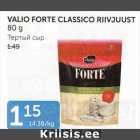 VALIO FORTE CLASSICO RIIVJUUST 80 G