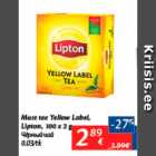 Allahindlus - Must tee Yellow Label Lipton