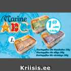Heeringafilee õlis klassikaline 280 g; Heeringafilee õlis tilliga, 280 g; Heeringafilee õlis vürtsidega, 280 g