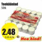Teeküünlad
50tk