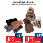 Магазин:Maxima,Скидка:Женские перчатки или шапка
