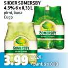 SIIDER SOMERSBY
4,5% 6 x 0,33 L