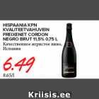 HISPAANIA KPN
KVALITEETVAHUVEIN
FREIXENET CORDON
NEGRO BRUT 