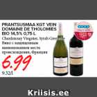 PRANTSUSMAA KGT VEIN
DOMAINE DE THOLOMIES
BIO 14,5% 0,75 L
