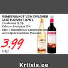 RUMEENIA KGT VEIN DREAMER
LATE HARVEST 0,75 L