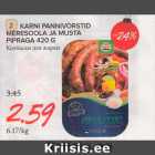 KARNI PANNIVORSTID
MERESOOLA JA MUSTA
PIPRAGA 420 G