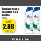 Allahindlus - Šampoon Head & Shoulders 2 in 1 Menthol 225 ml