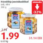 Friendship juustukuubikud