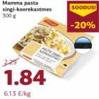 Mamma pasta singi-koorekastmes