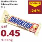 Snickers White šokolaadibatoon
