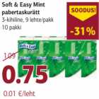 Allahindlus - Soft & Easy Mint pabertaskurätt